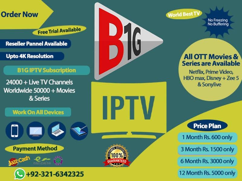 IPTV 24k+ Live Tv Channels Worlwide 4k Resulation 6