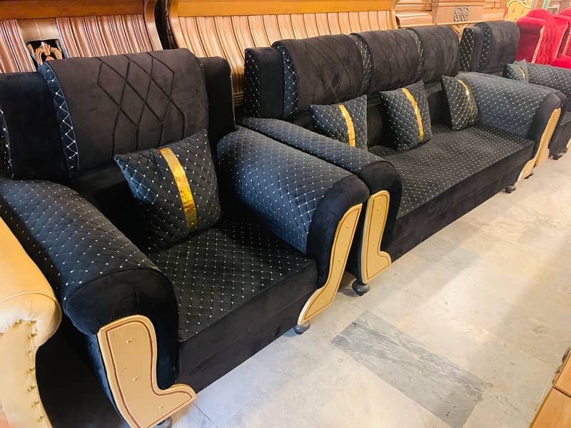 sofa set / 5 seater sofa set / five seater sofa set / wooden sofa 16