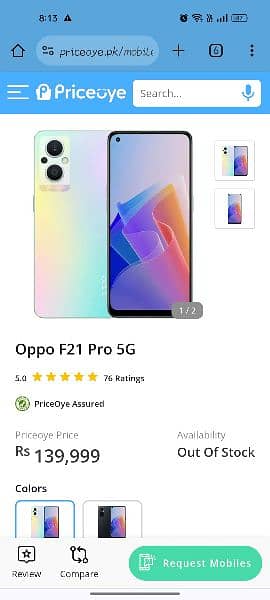Oppo F21 pro 5G 8/128GB with box exchange possible 6