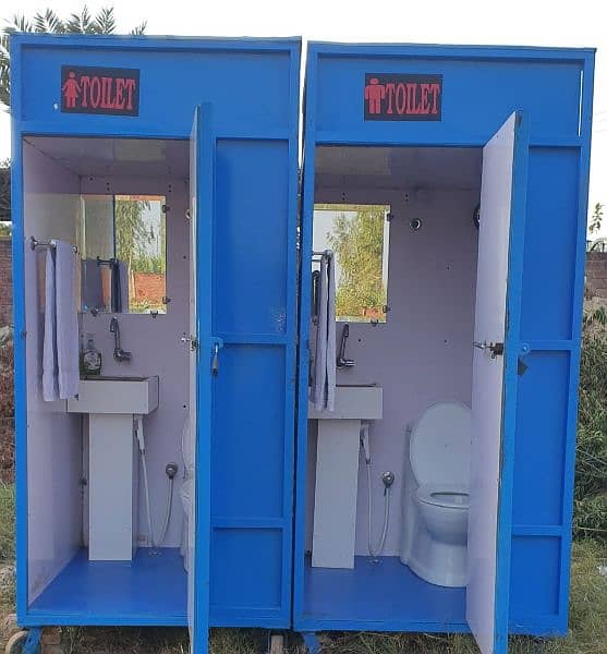 Toilet/washroom per day for rent. container office. guard room. prefab 0