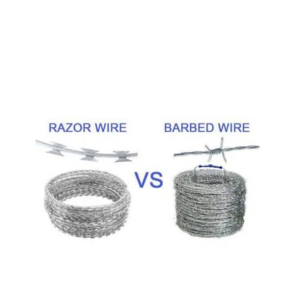 Chain link fence razor wire barbed wire security jali welded mesh 0