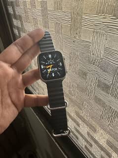 Ultra Smart Watch With Black Straps