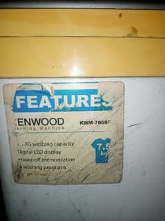 Kenwood fully automatic washing machine