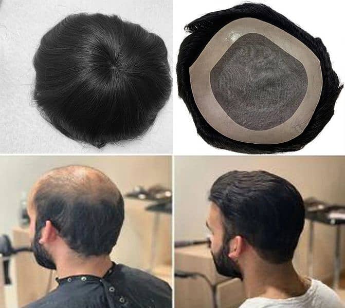 Men wig imported quality hair patch _hair unit (0'3'0'6'4'2'3'9'1'0'1) 11