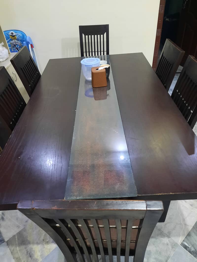 Wood dining table 2