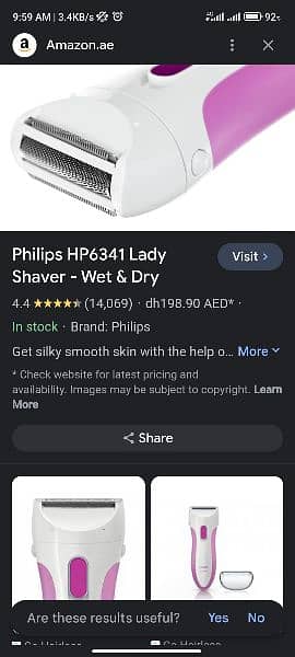 Philips Hair removal, trimmer, shaver HP6341 2