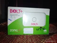 Zong 4g Bolt+ Device Unlocked All Sim Working