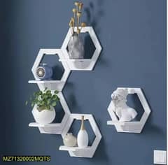 Hexa shaped shelves ,pack of 5