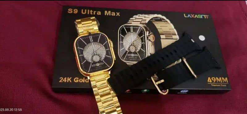 S9 Ultra Max Golden Smart Watch 2
