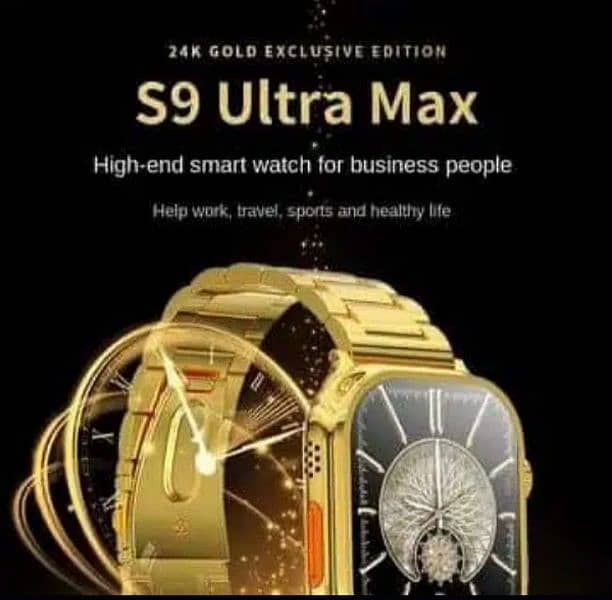 S9 Ultra Max Golden Smart Watch 7