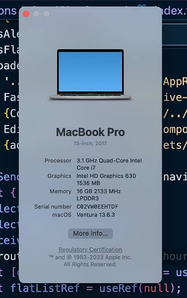 MacBook pro 2017 For sale 10