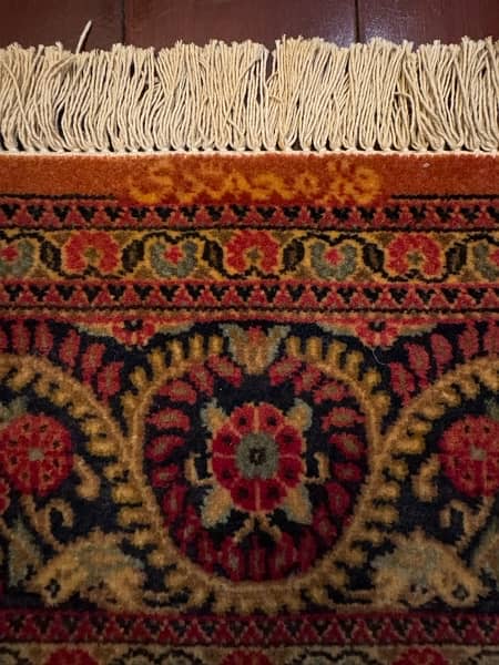 Irani woolen Qum signed Mohammadi Persian Carpet 0