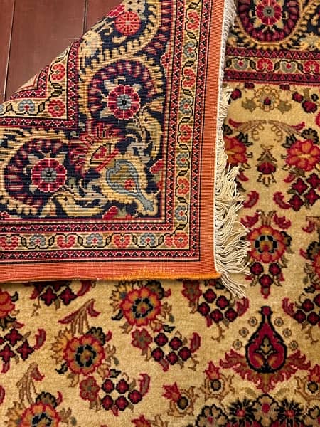 Irani woolen Qum signed Mohammadi Persian Carpet 3