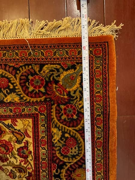 Irani woolen Qum signed Mohammadi Persian Carpet 6