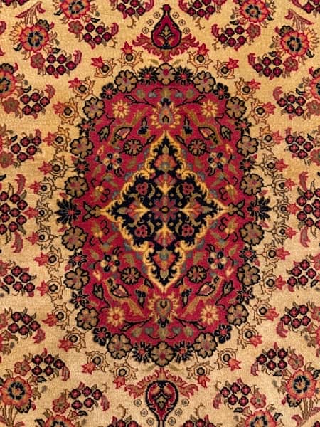 Irani woolen Qum signed Mohammadi Persian Carpet 9