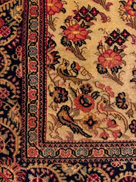 Irani woolen Qum signed Mohammadi Persian Carpet 11