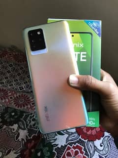 Infinix note 10 pro 8/128 with box 03186037087whatsp