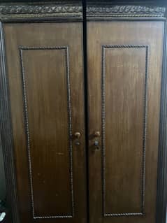 TWO DOOR WOODEN WARDROBE AVAILABLE FOR SALE FB AREA