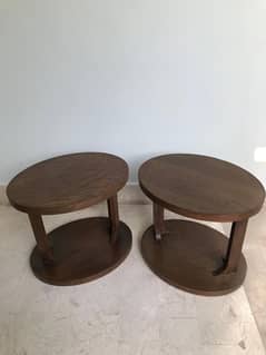 Side tables (Walnut Wood)