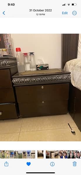 King size bed set with dressing table 2
