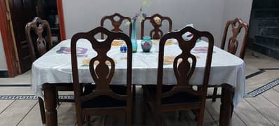 dining table 6 seater new black poshish done 0