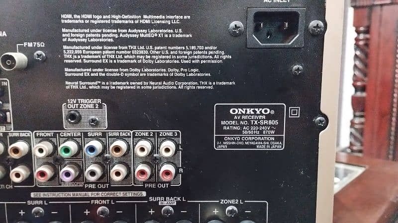 4x Onkyo Amplifier for sale Home Theater (Yamaha JBL DENON) 15