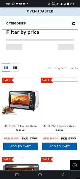 Deluxe oven toaster  AG-1064EX 2