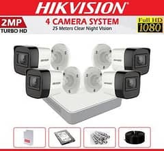 4 HD CCTV Camera 2MP WITH INSTALLATION AND ONLINE on your mobile