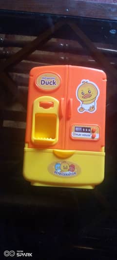 Toy small refrigerator with mini cup