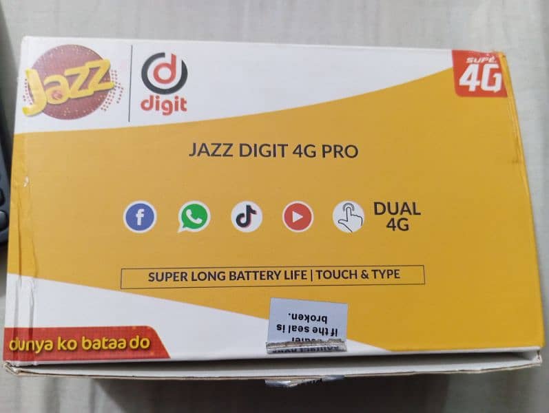 Jazz Digit 4G Pro Hotspot Device touch and type 1