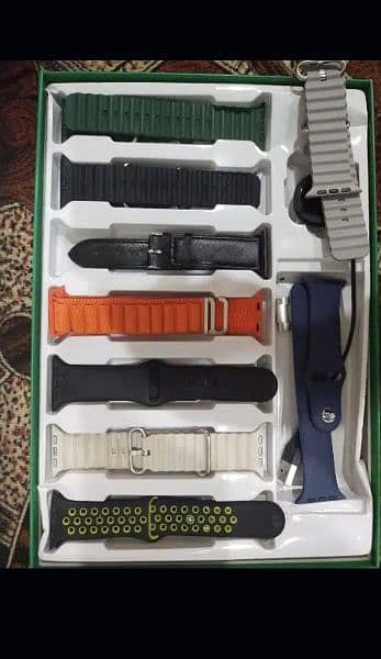 Watch 9 Ultra with 10 straps for sale 1