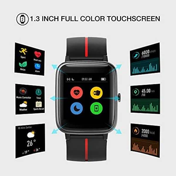 UMIDIGI Uwatch3 GPS Smart Watch 1.3" Color Touch Screen 1