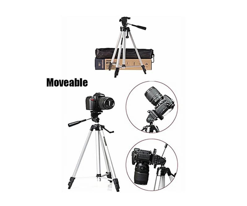 High Quality 4.5Ft Height Tripod Stand & Holder for Mobile/Camera/DSLR 1