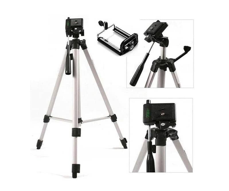 High Quality 4.5Ft Height Tripod Stand & Holder for Mobile/Camera/DSLR 2