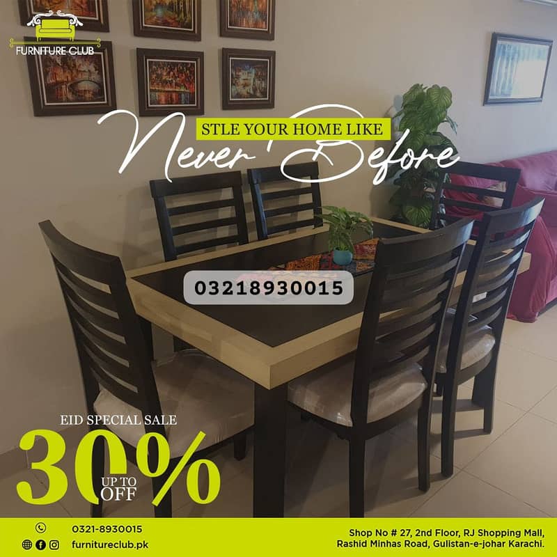 Discount Offer | Dining Table Designs in Karachi 6
