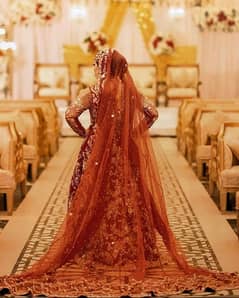 Beautiful red bride maxi