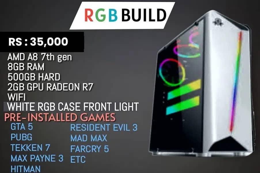 Gaming Pc/Gaming system/Gaming Pc full setup/RGB Gaming Pc 13