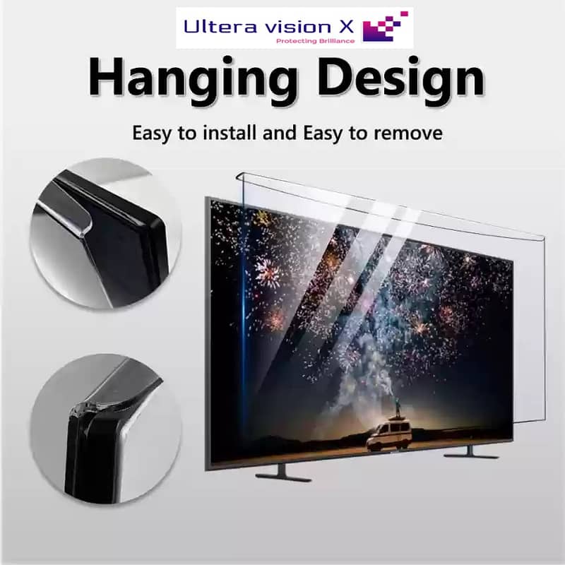 LED/SMART TV SCREEN PRETECTOR. 100% PROTECTION FROM BROKEN, SCRATCHES. 4