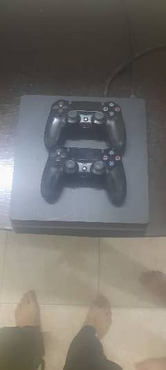 PS 4 Slim 500GB with 2 Controllers. 10/10 Condition.