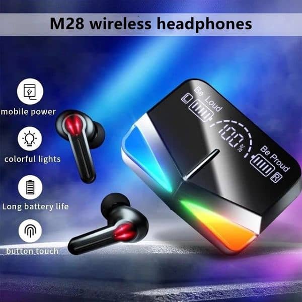 2024 New RGB M28 Wireless Earphones 0