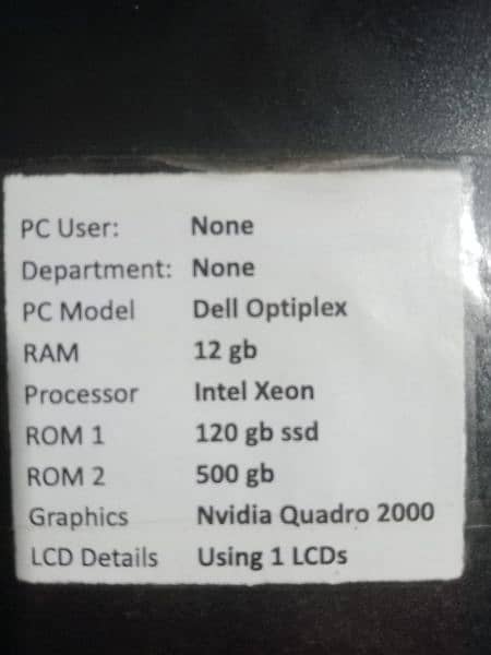 Dell Tower Optiplex i5,,03007269078 0