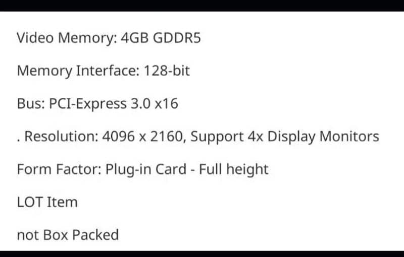 AMD FIREPRO W5100 4GB GDDR5 128 Bit Gaming & video editing GPU 2