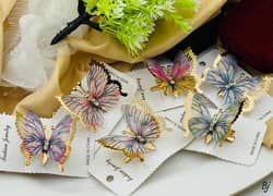 Fancy Beautiful China Butterfly  Moveable Hairpins