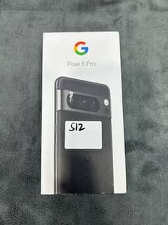Google Pixal 8 Pro 12gb 512gb non pta box pack black color
