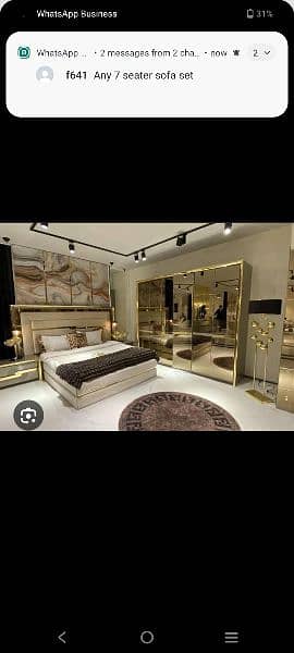 Luxury Stylish Bedroom Furniture Set Available 7