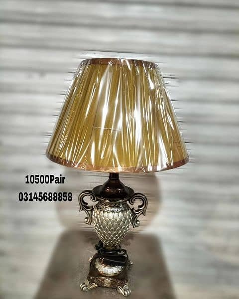 Pair of  beautiful Resin made Table Lamps !
Price of 1pair  PKR 10500 1