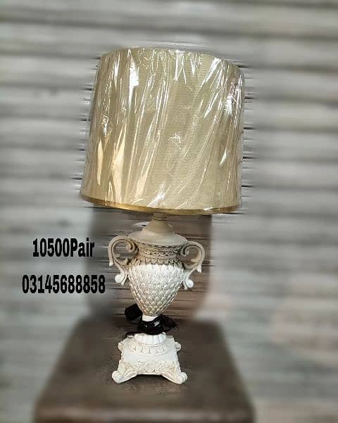 Pair of  beautiful Resin made Table Lamps !
Price of 1pair  PKR 10500 3