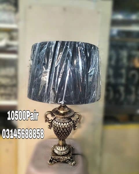 Pair of  beautiful Resin made Table Lamps !
Price of 1pair  PKR 10500 5