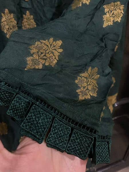 Banarsi Jacquard stitched 2pc suit. . Shirt& Duppata 4
