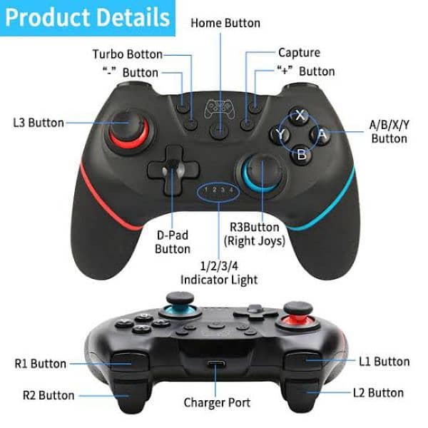 NITENDO SWITCH CONTROLLER FOR N-SL 1